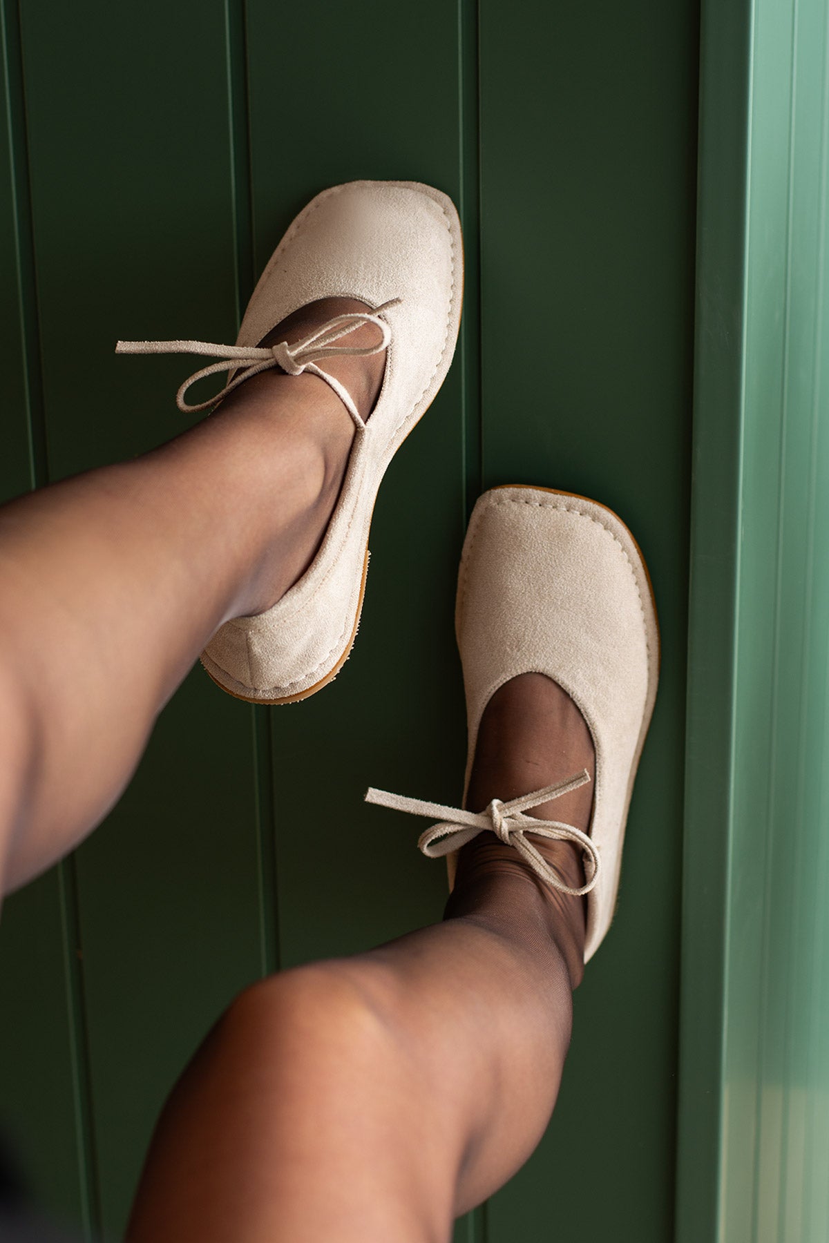 Brendon Düğüm Detaylı Konfor Hakiki Deri İçi Bağcıklı Kadın Babet Ayakkabı