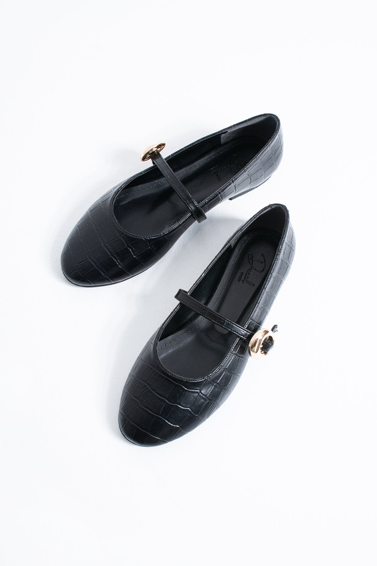 Astrid Kadın Krokodil Desenli Tokalı Mary Jane Babet