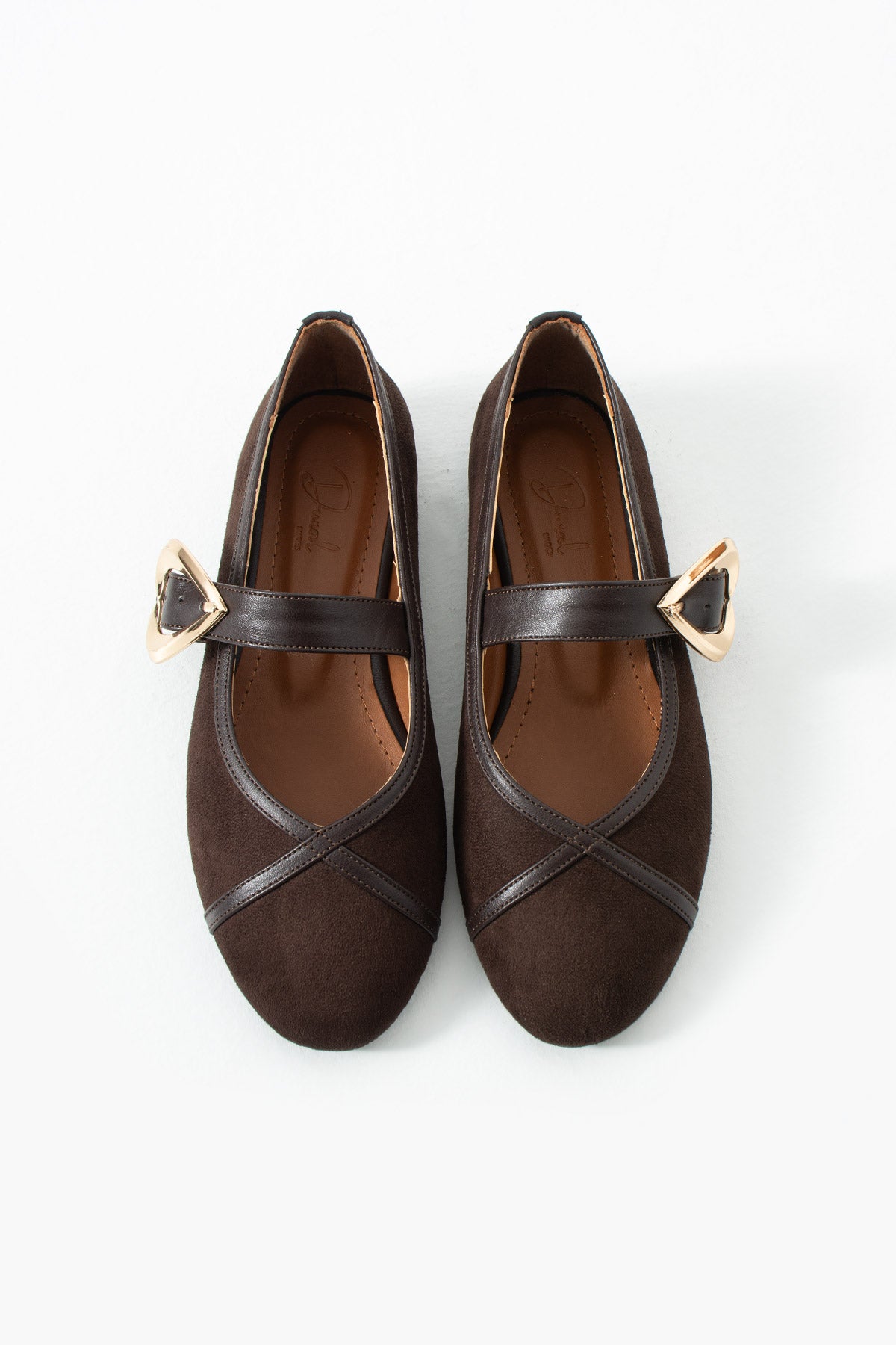 Jadon Trend Kalp Tokalı Kadın Babet Günlük Şık Mary Jane Ayakkabı