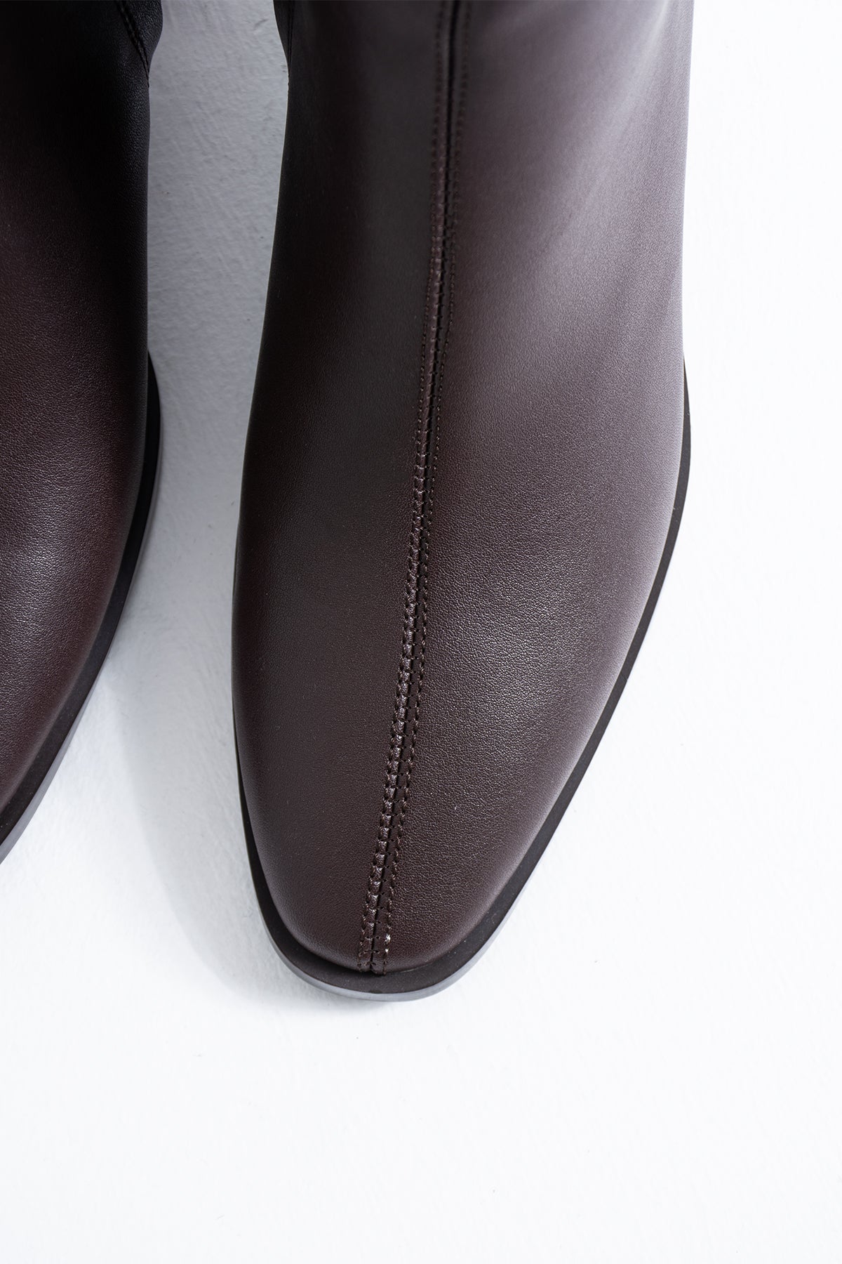Tina Kadın Diz Altı Topuklu Fermuarlı Çizme