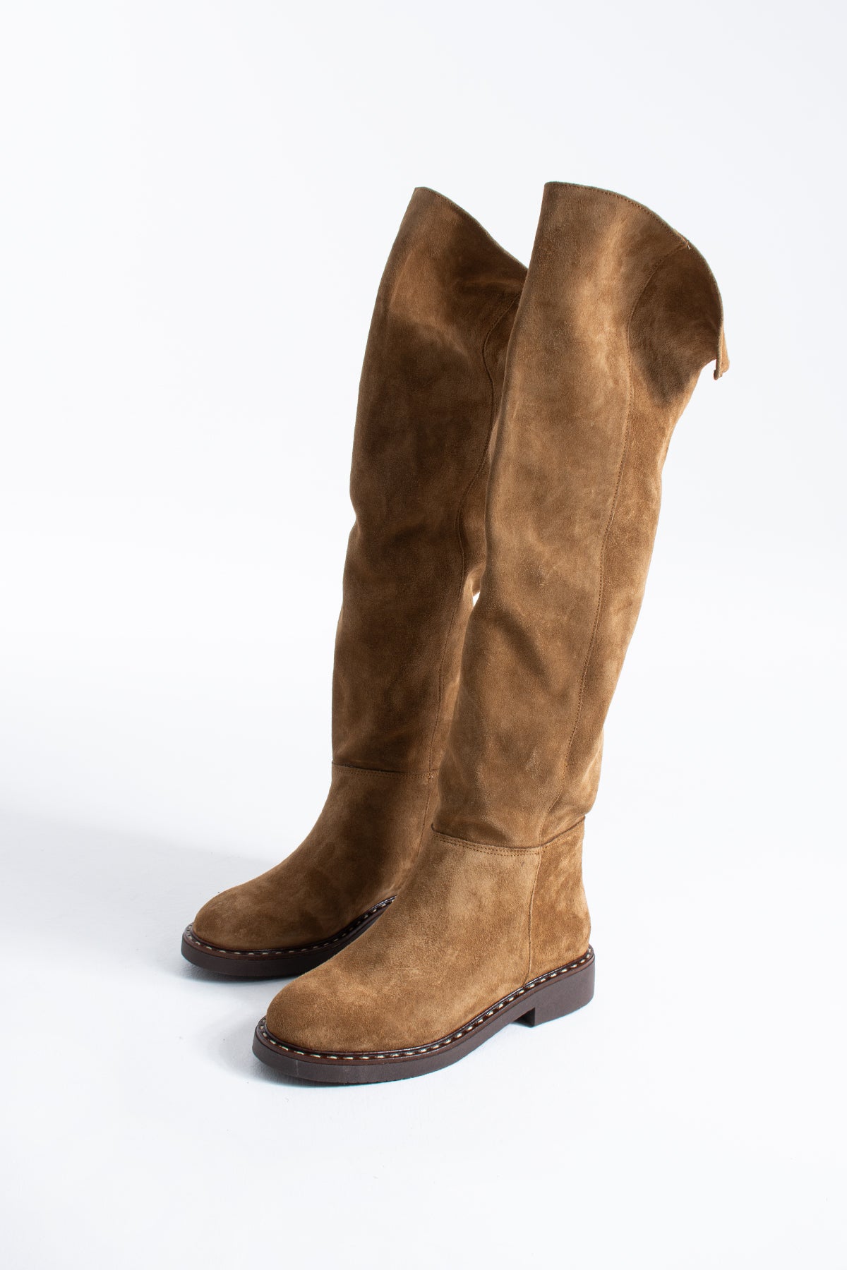 Kinsey Hakiki Deri Süet Günlük Kadın Çizme