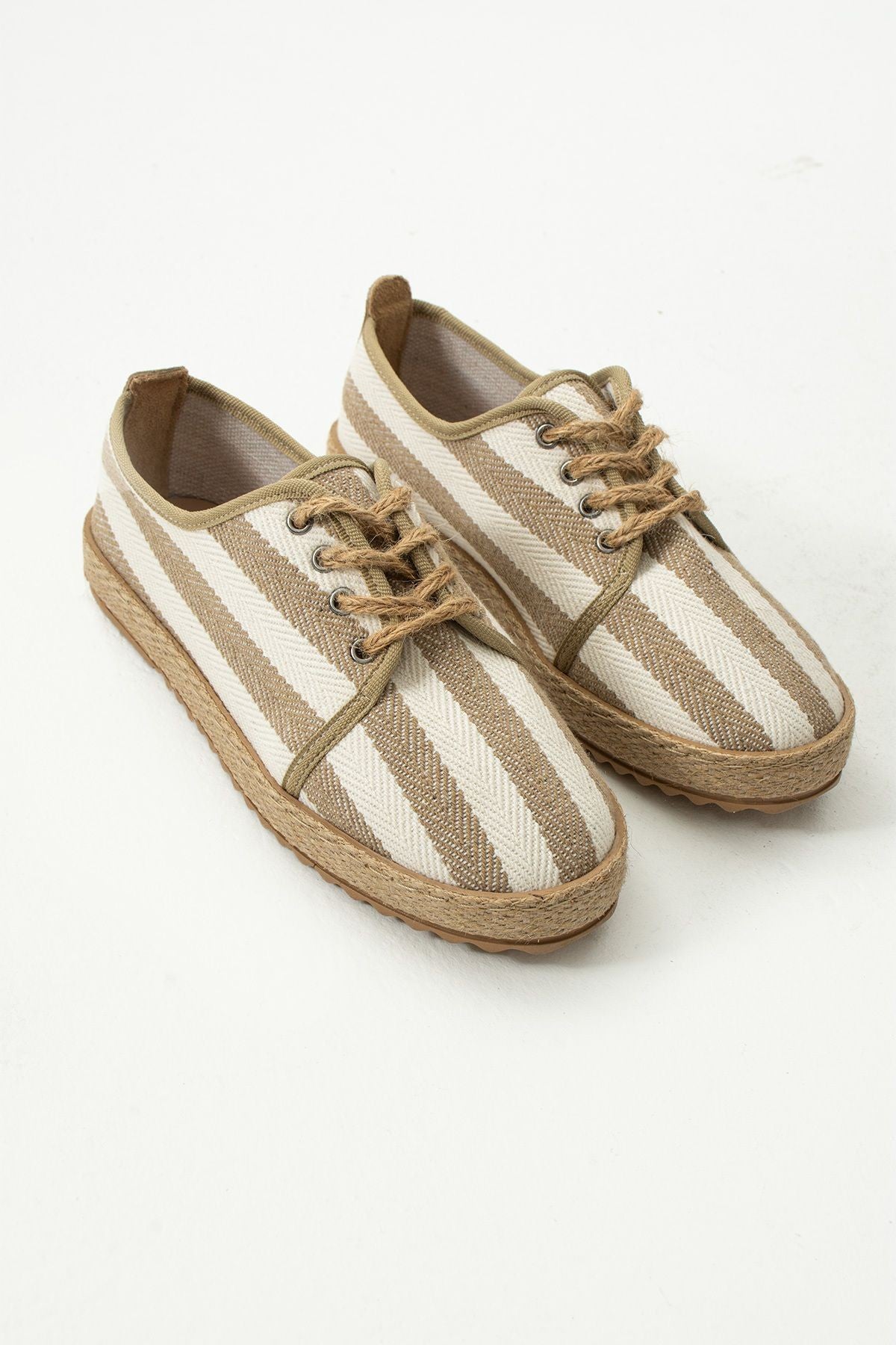 Gabriella Hasır Bağcık Detaylı Kadın Espadril Sneaker