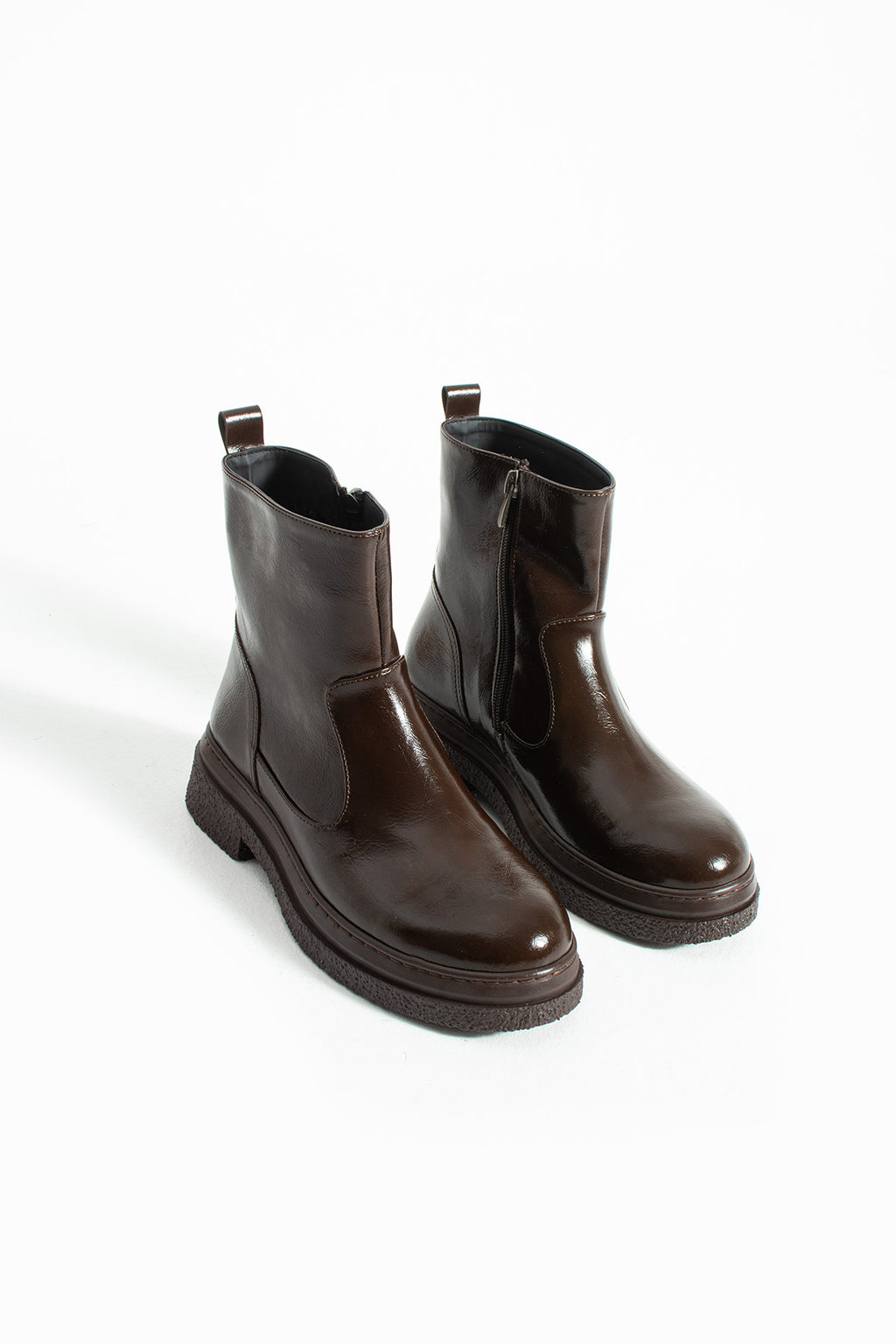 Zoya Kadın Fermuarlı Kalın Taban Kışlık Bot