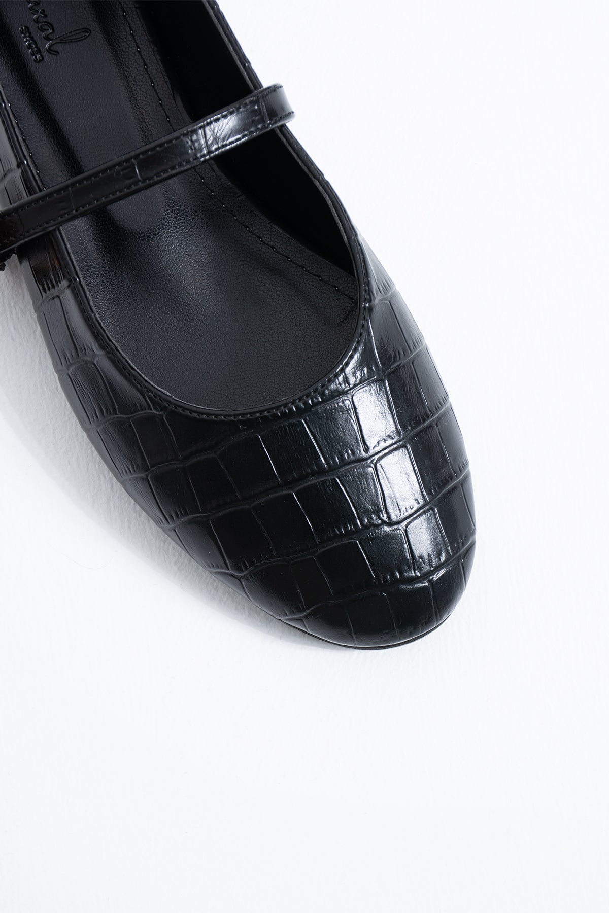 Astrid Kadın Krokodil Desenli Tokalı Mary Jane Babet