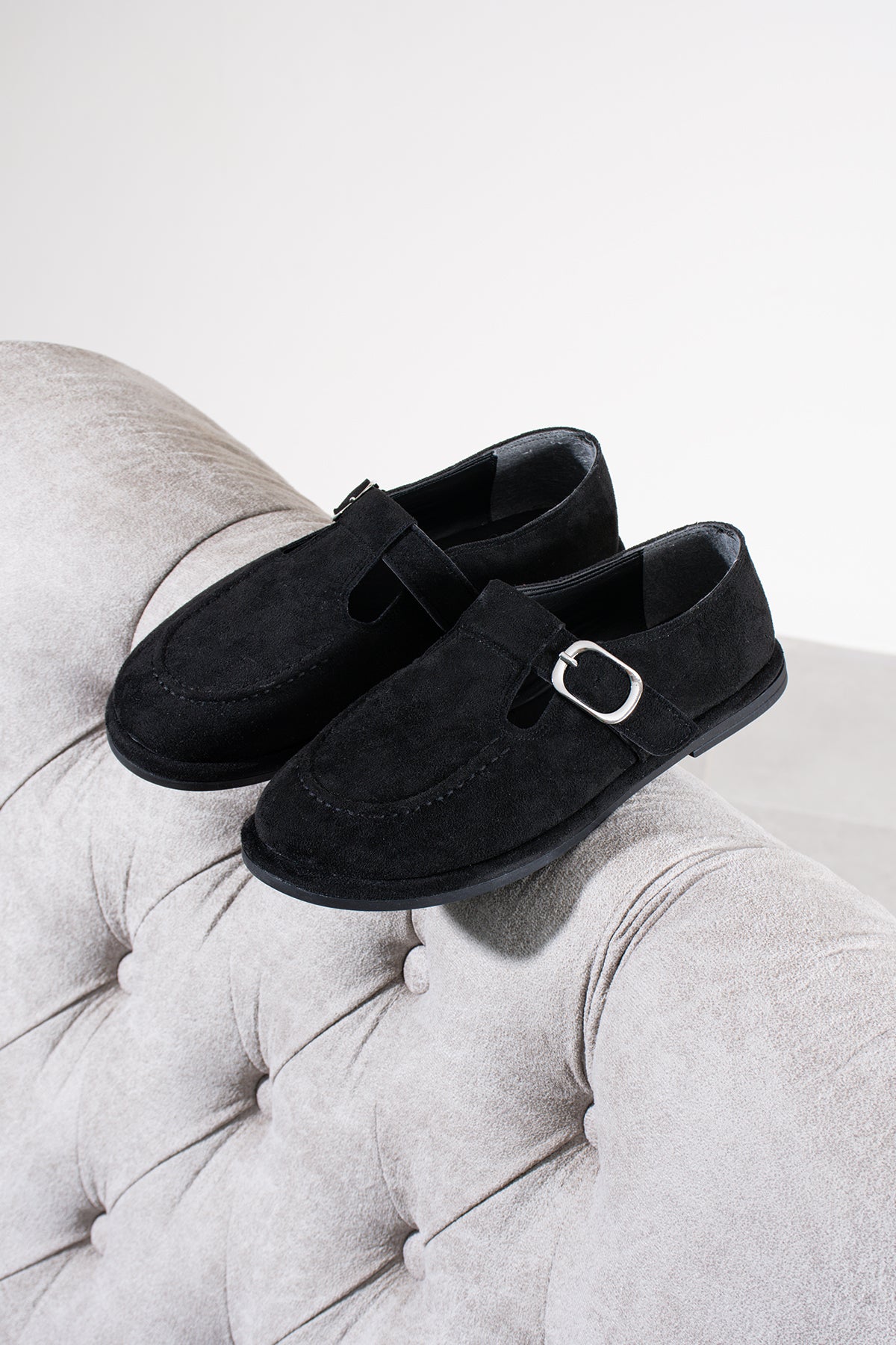 Arabella Kadın Süet Toka Detaylı Günlük Loafer Ayakkabı