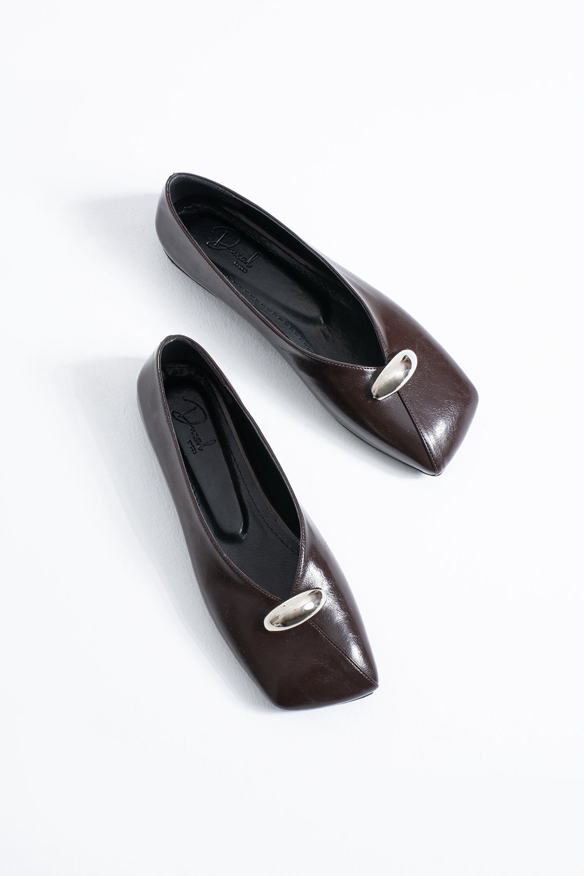 Dawn Kadın Metal Aksesuarlı Kare Burun Babet