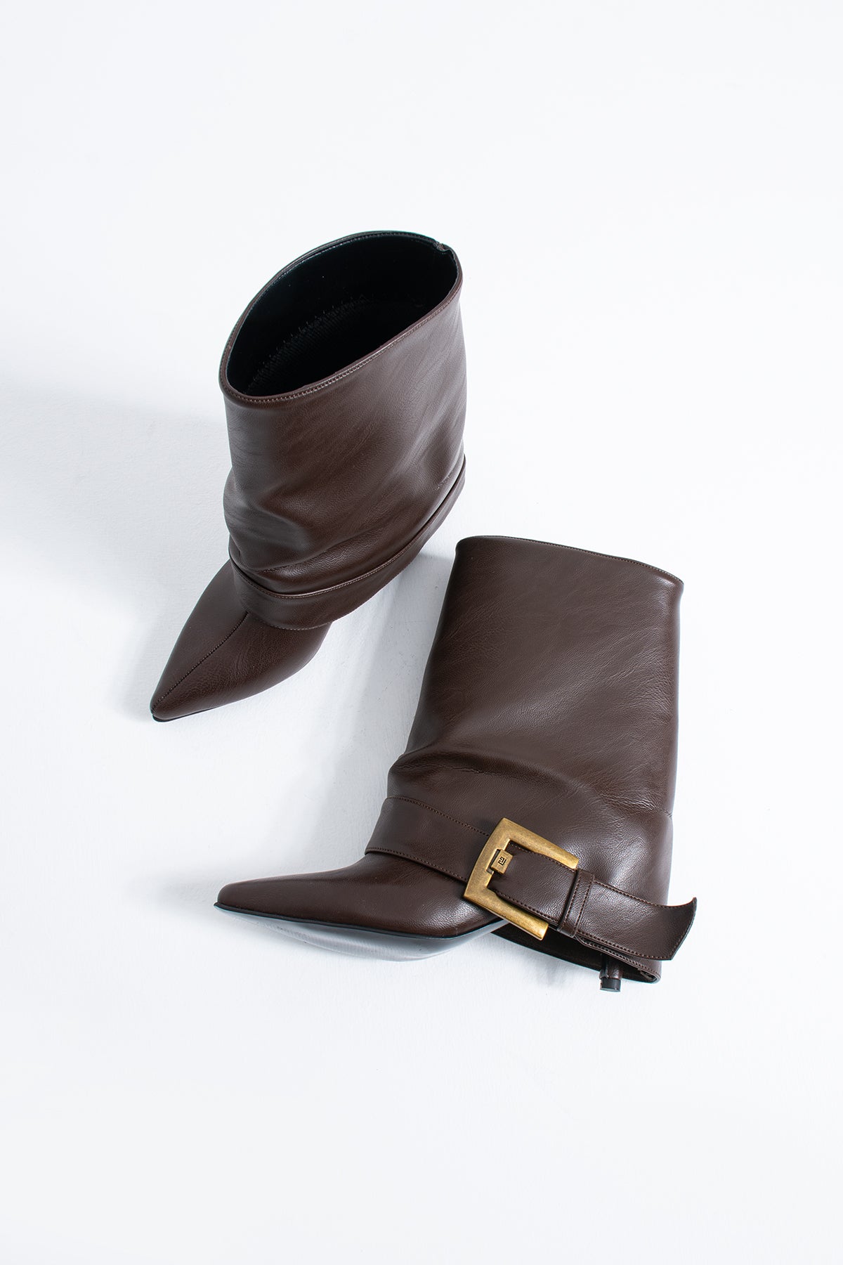 Penny Kadın Sivri Burun Topuklu Tokalı Bot