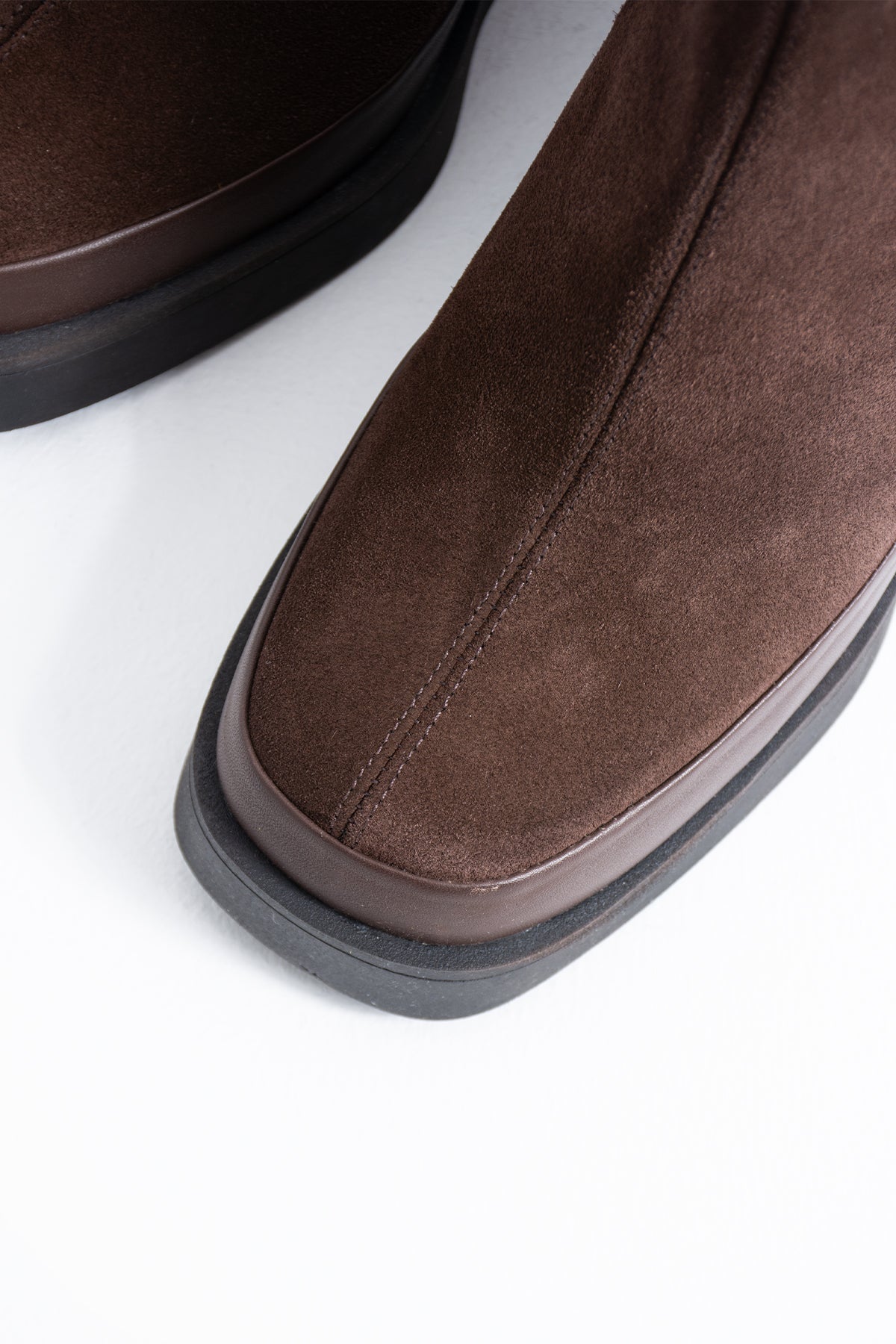 Rowena Hakiki Deri Fermuarlı Dolgu Topuk Kadın Bot