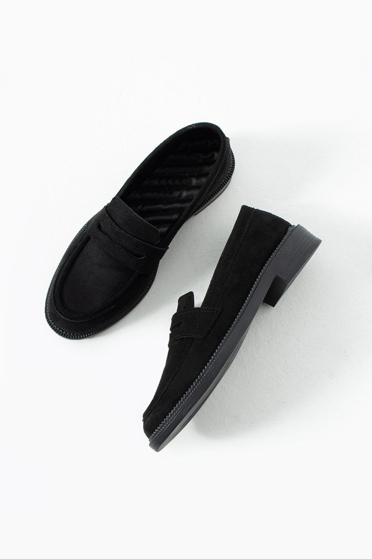 Marlena Kadın Şık Günlük Süet Loafer Ayakkabı