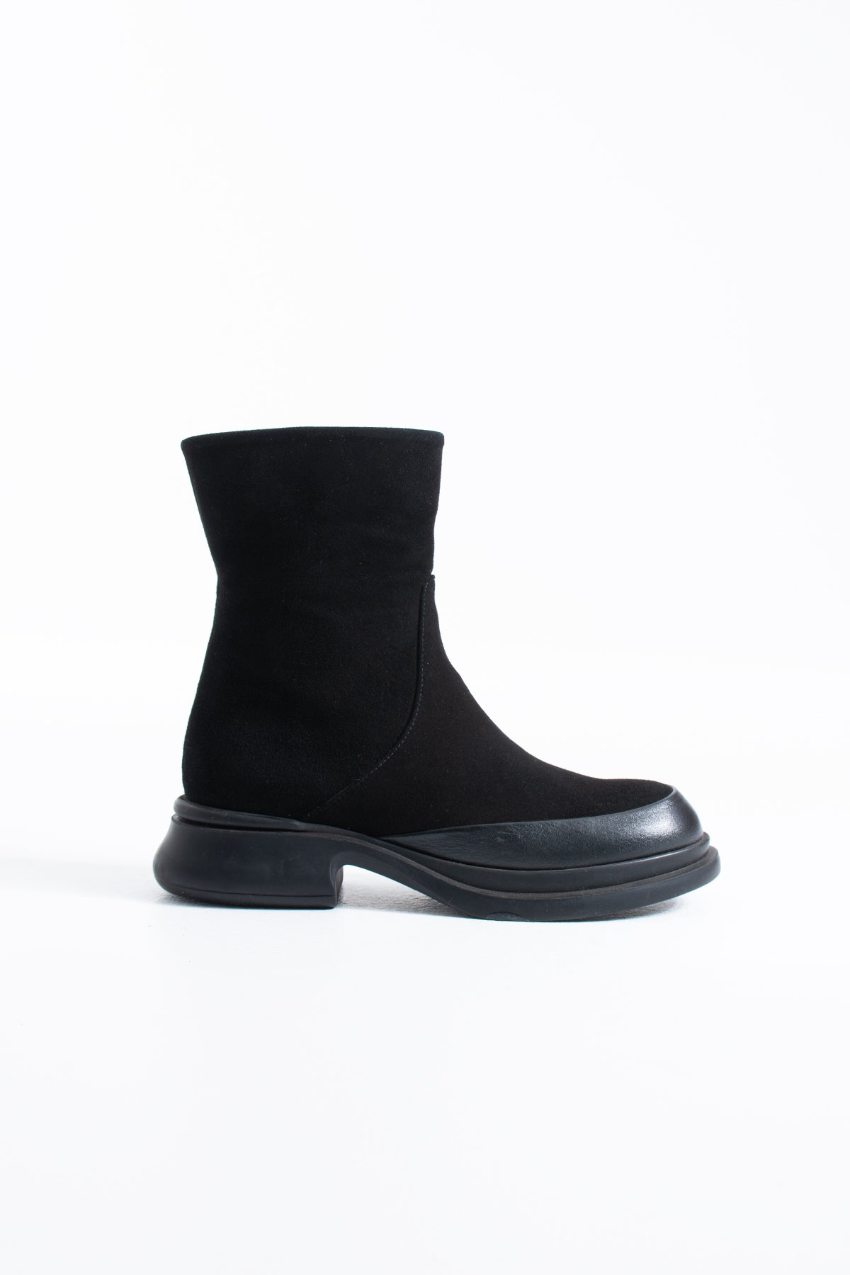 Shay Kadın Süet Hakiki Deri Kürklü Fermuarlı Kış Botu