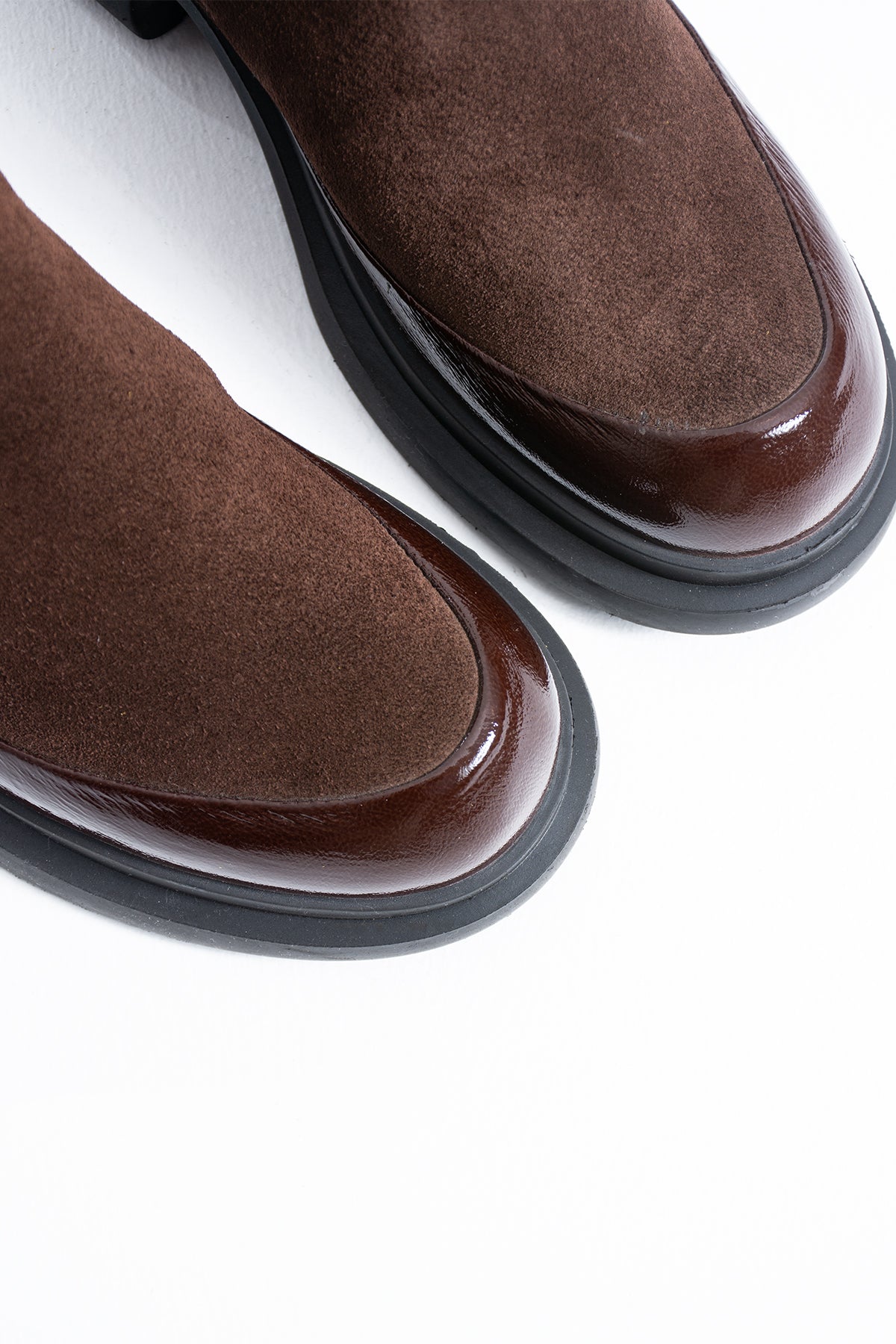 Shay Kadın Süet Hakiki Deri Kürklü Fermuarlı Kış Botu