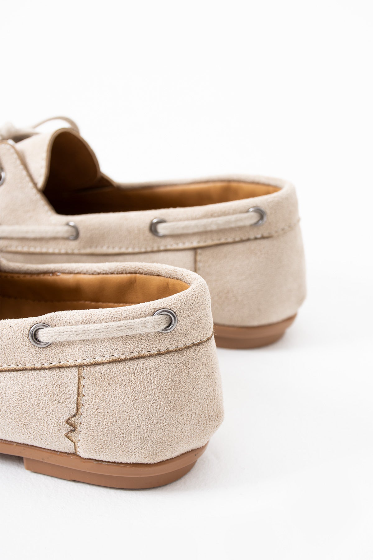 Juno Kadın Süet Bağcıklı Mokasen Ayakkabı Casual Babet