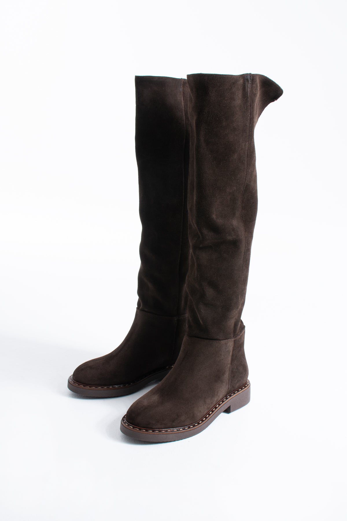 Kinsey Hakiki Deri Süet Günlük Kadın Çizme