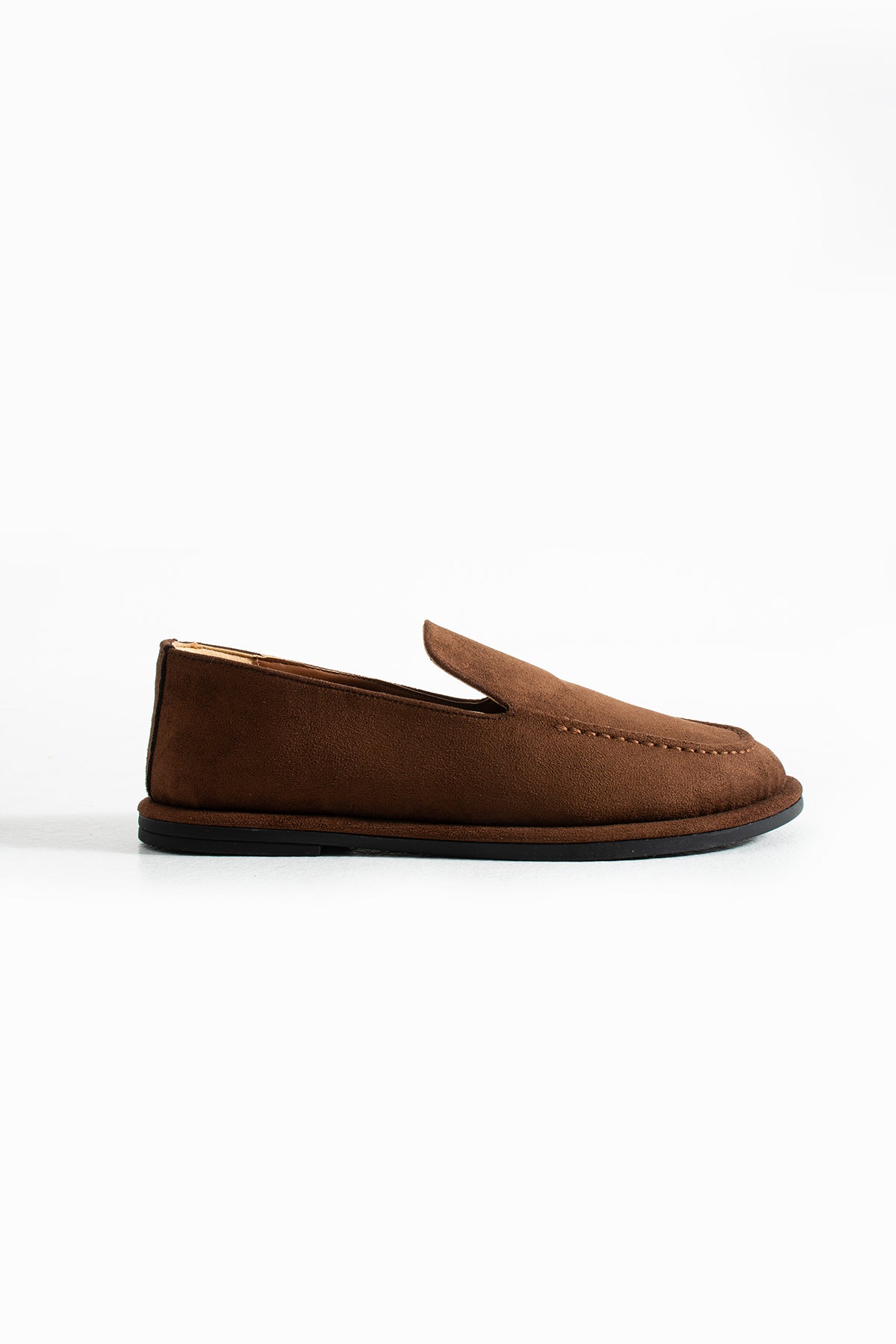 Konforlu Kadın Süet Mokasen Ayakkabı Loafer