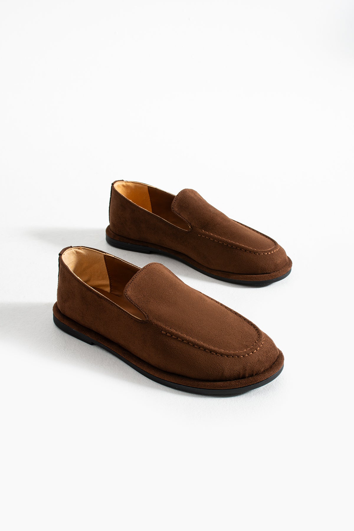 Konforlu Kadın Süet Mokasen Ayakkabı Loafer