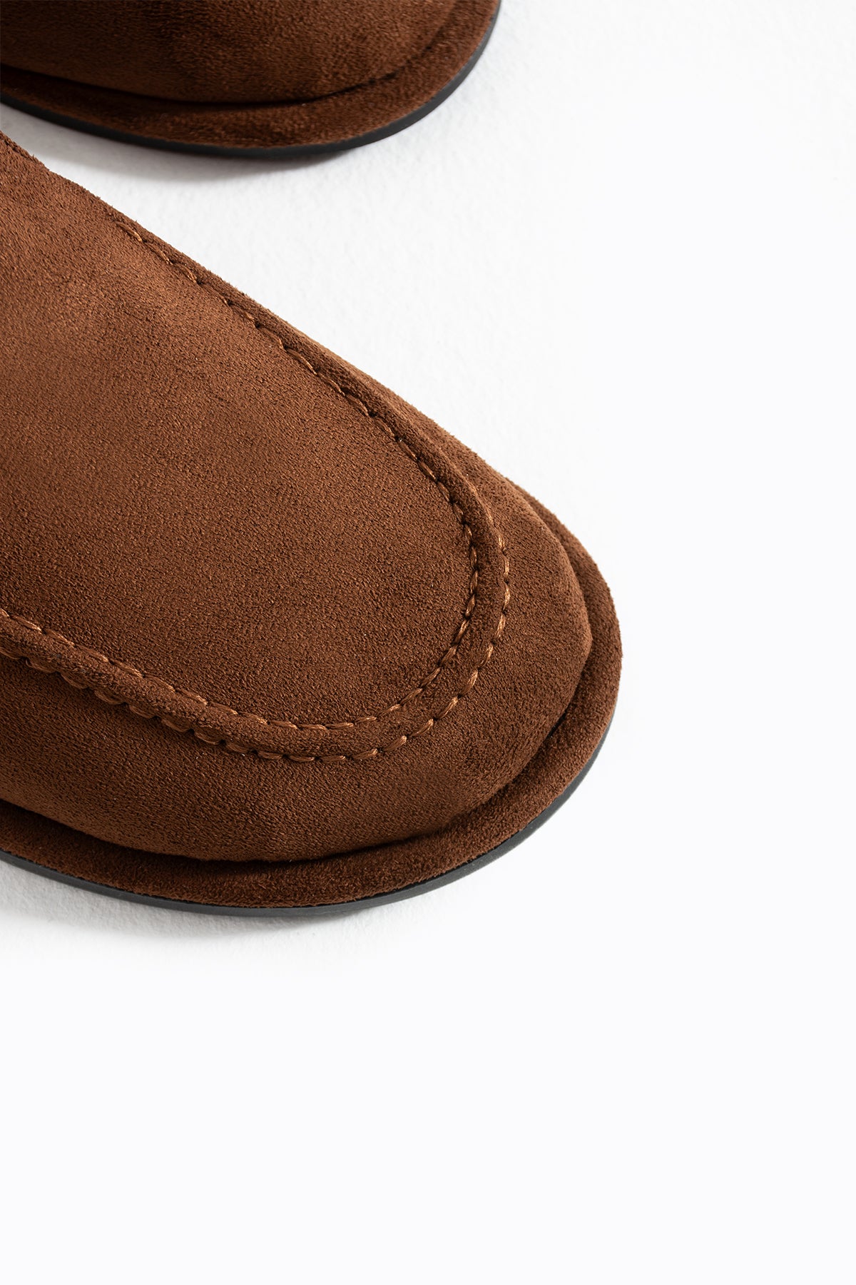 Konforlu Kadın Süet Mokasen Ayakkabı Loafer