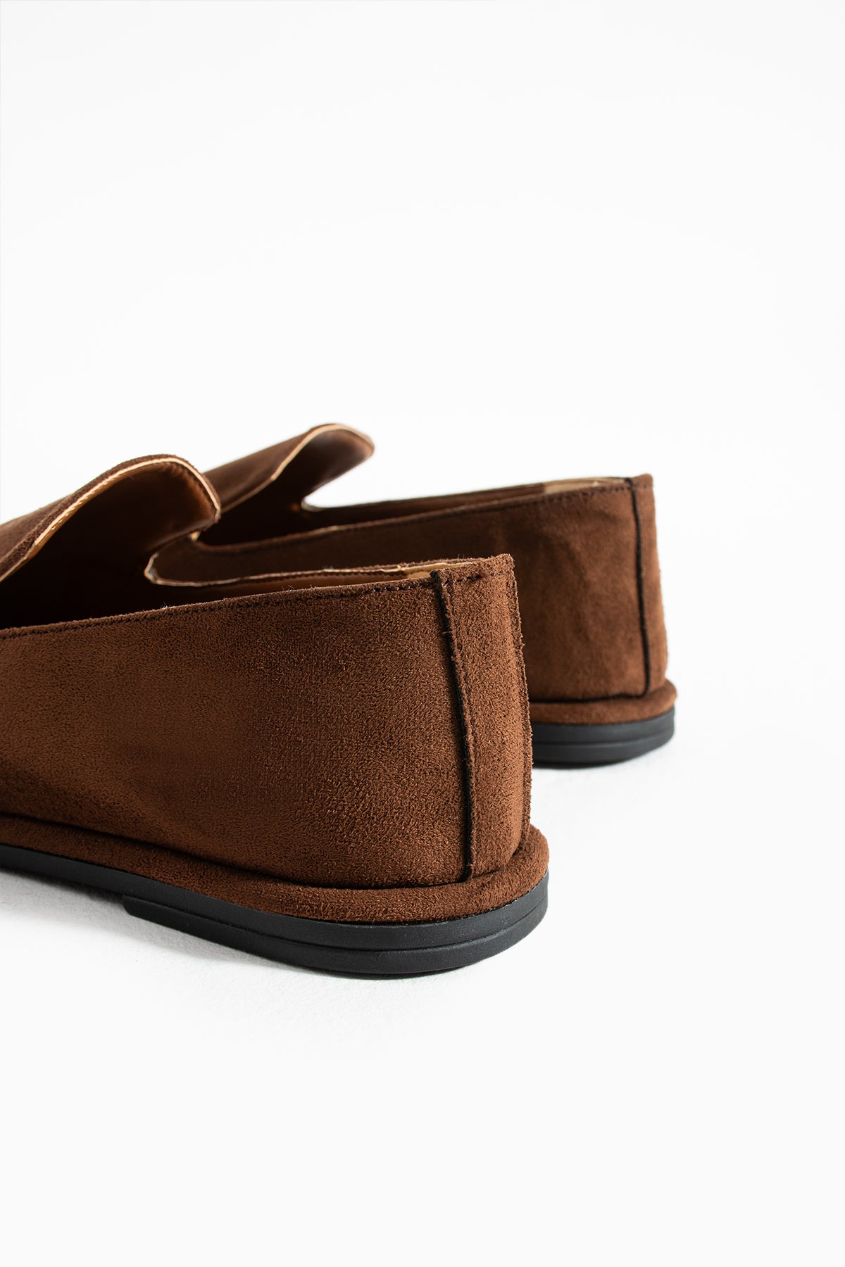 Konforlu Kadın Süet Mokasen Ayakkabı Loafer