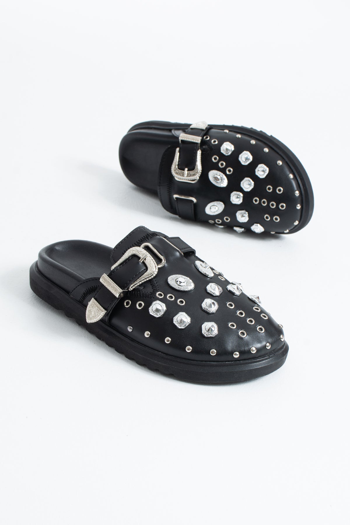 Zlata Kadın Taş Detaylı Tokalı Günlük Terlik