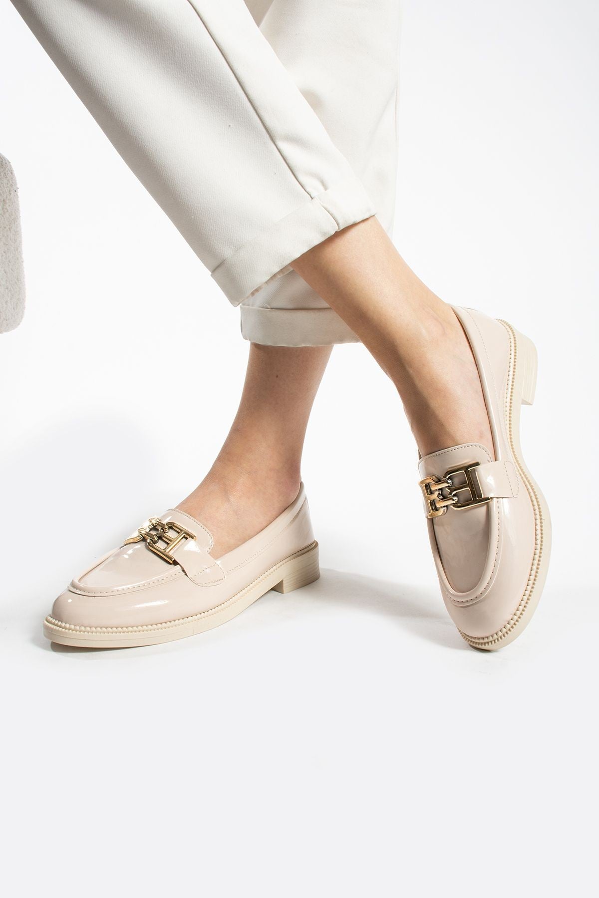 Tegan Kadın Loafer Makosen Casual Toka Detay Günlük Ayakkabı