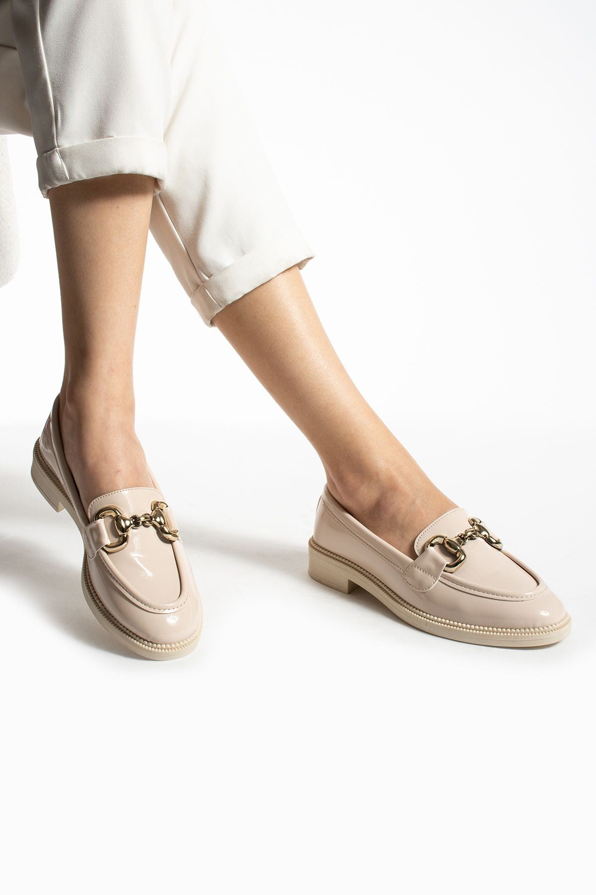 Jane Kadın Loafer Makosen Casual Toka Detay Günlük Ayakkabı