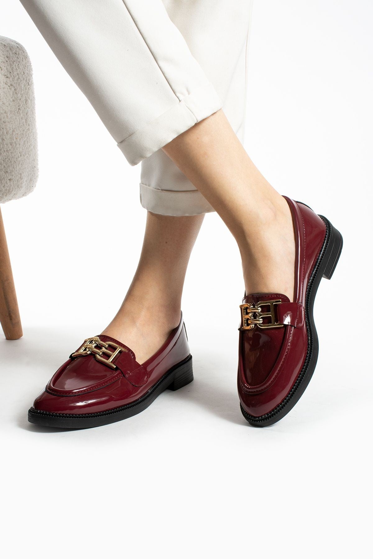 Tegan Kadın Loafer Makosen Casual Toka Detay Günlük Ayakkabı