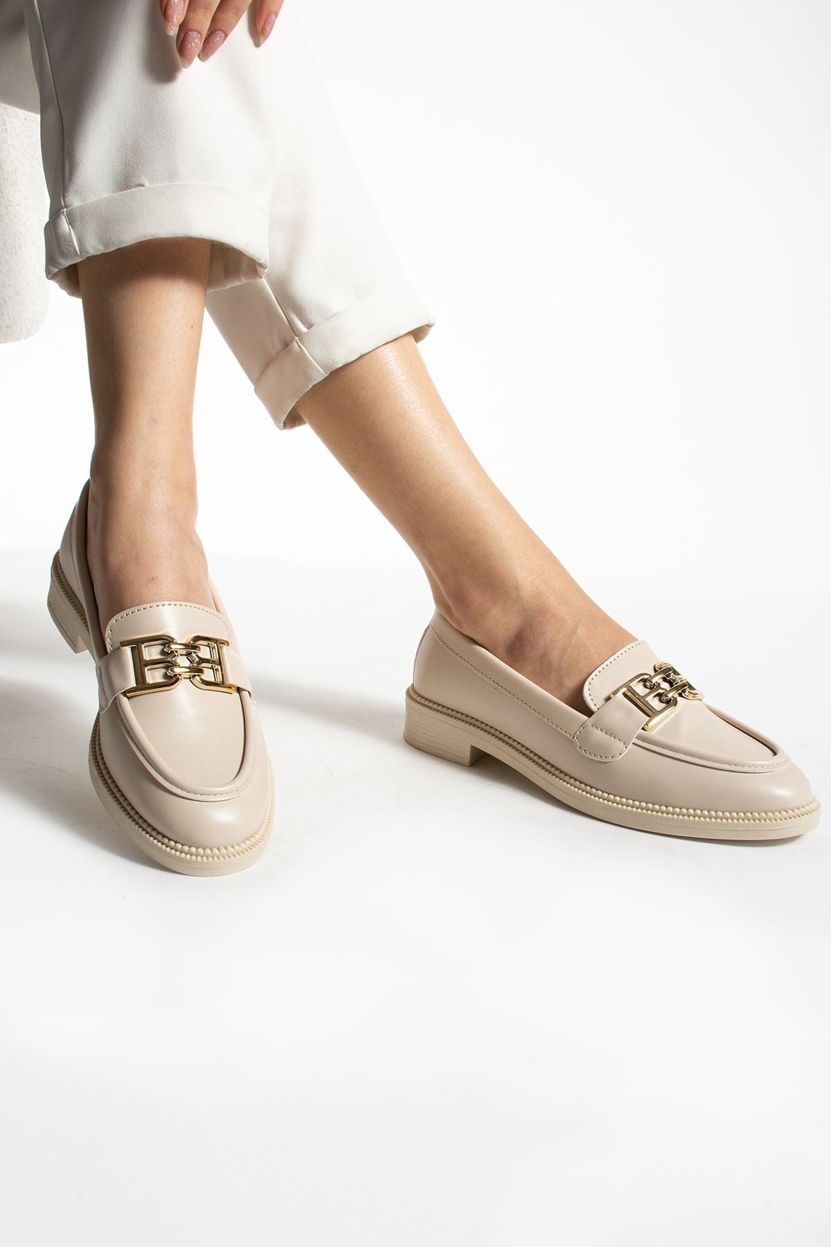 Tegan Kadın Loafer Makosen Casual Toka Detay Günlük Ayakkabı