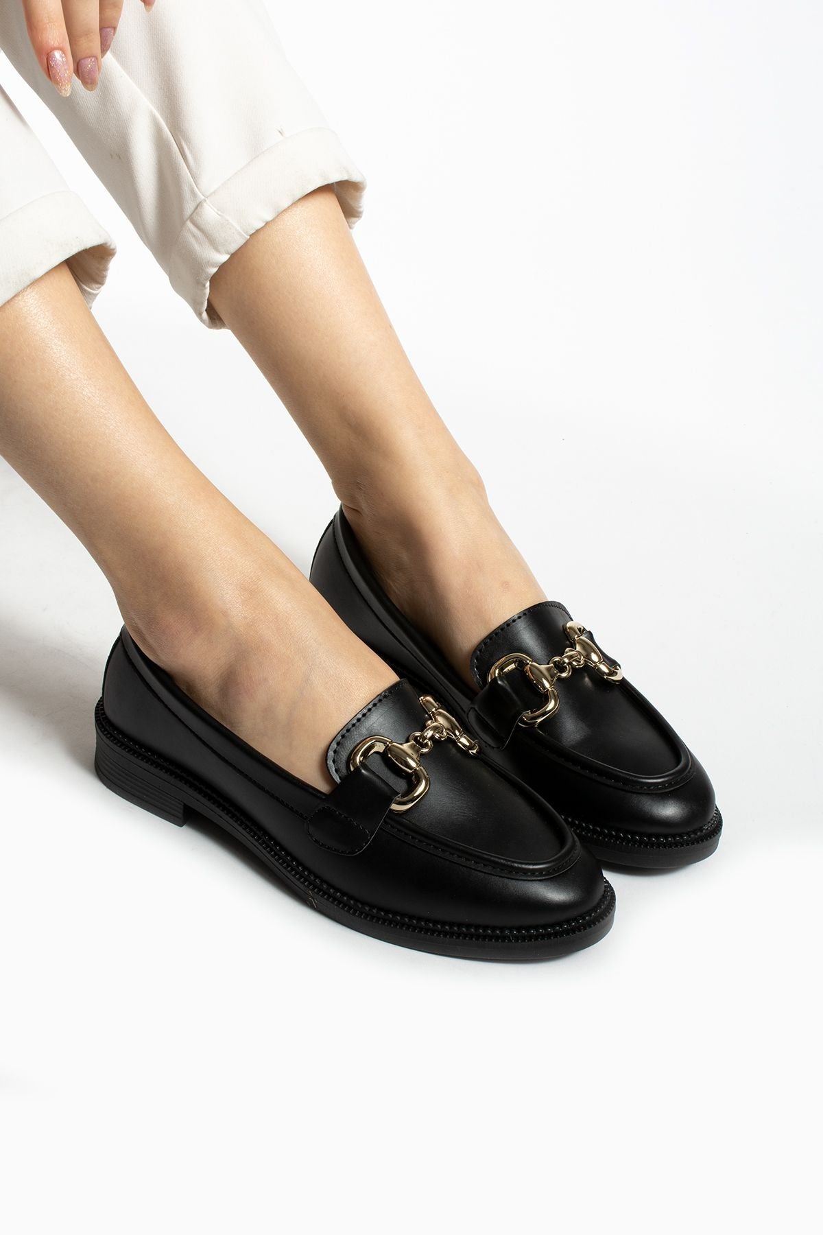 Jane Kadın Loafer Makosen Casual Toka Detay Günlük Ayakkabı