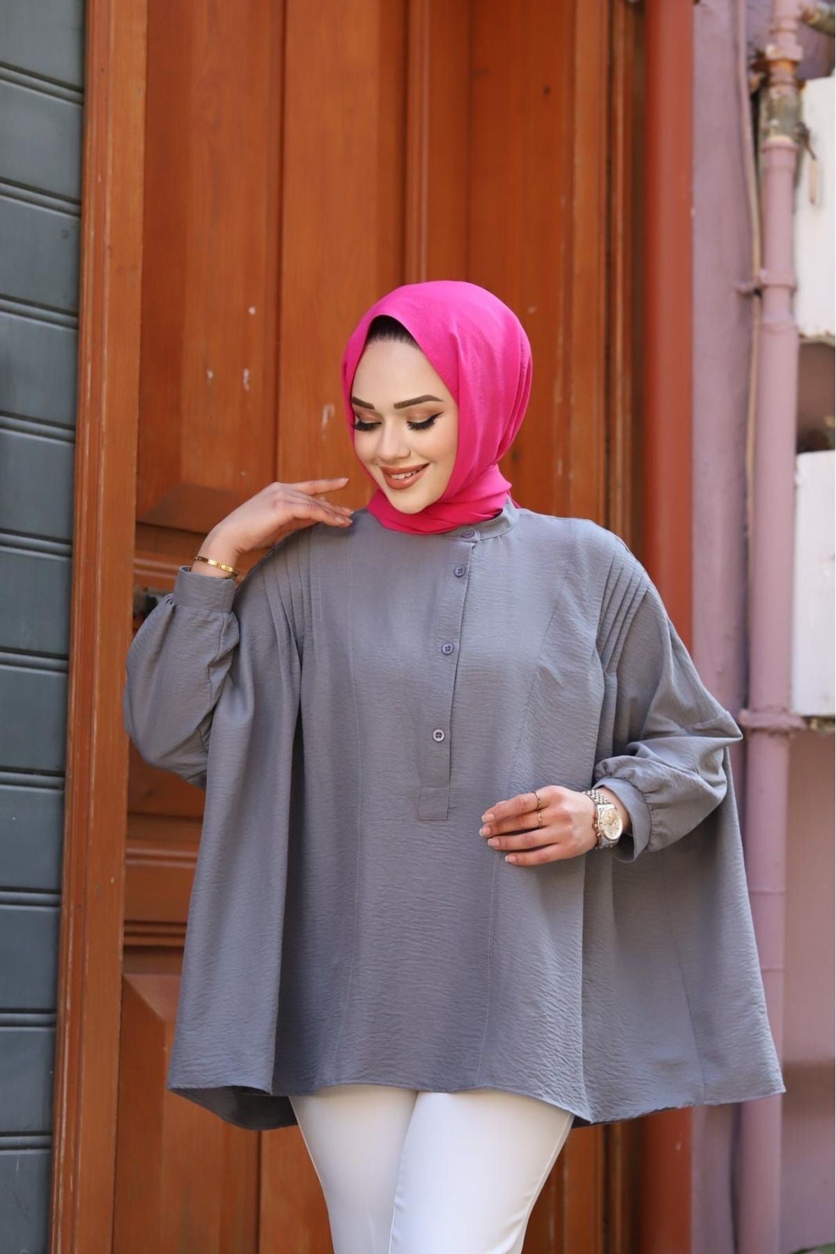 Alvin Pamuk Kumaş Standart Beden Gömlek