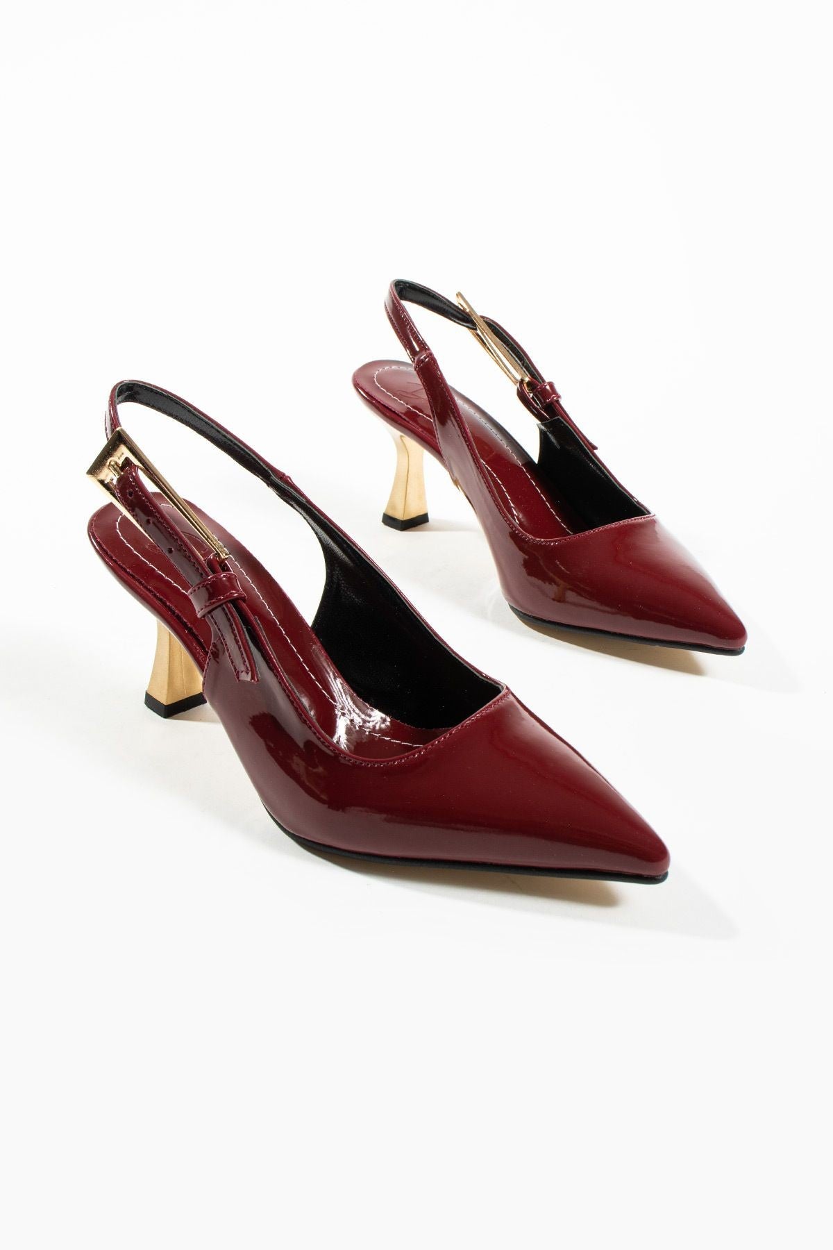 April Kadın Tokalı Detay Topuklu Ayakkabı