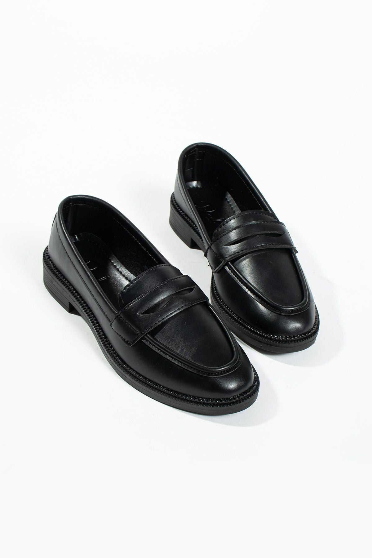 Kadın Loafer Günlük Klasik Casual Makosen Fonle Bej