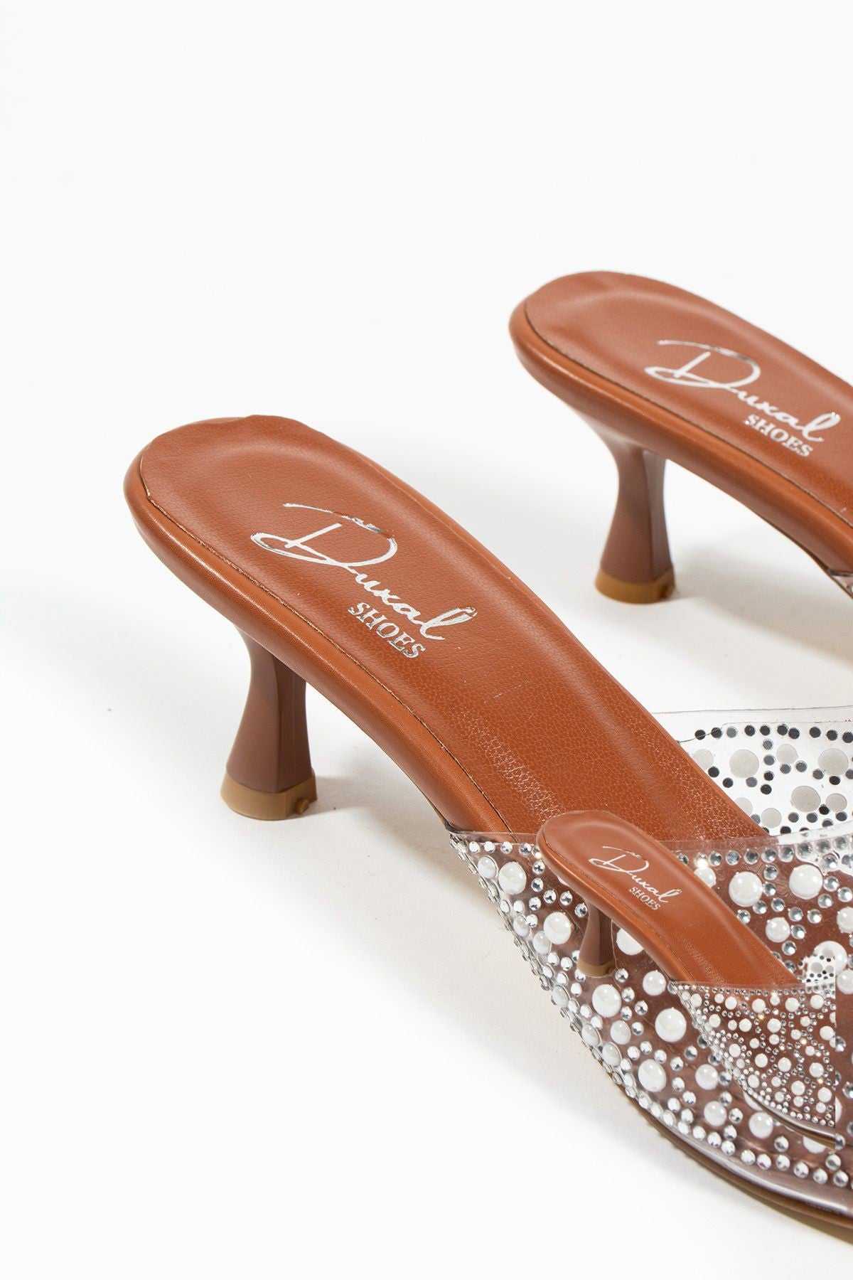 Valencia İnci Detay Topuklu Terlik