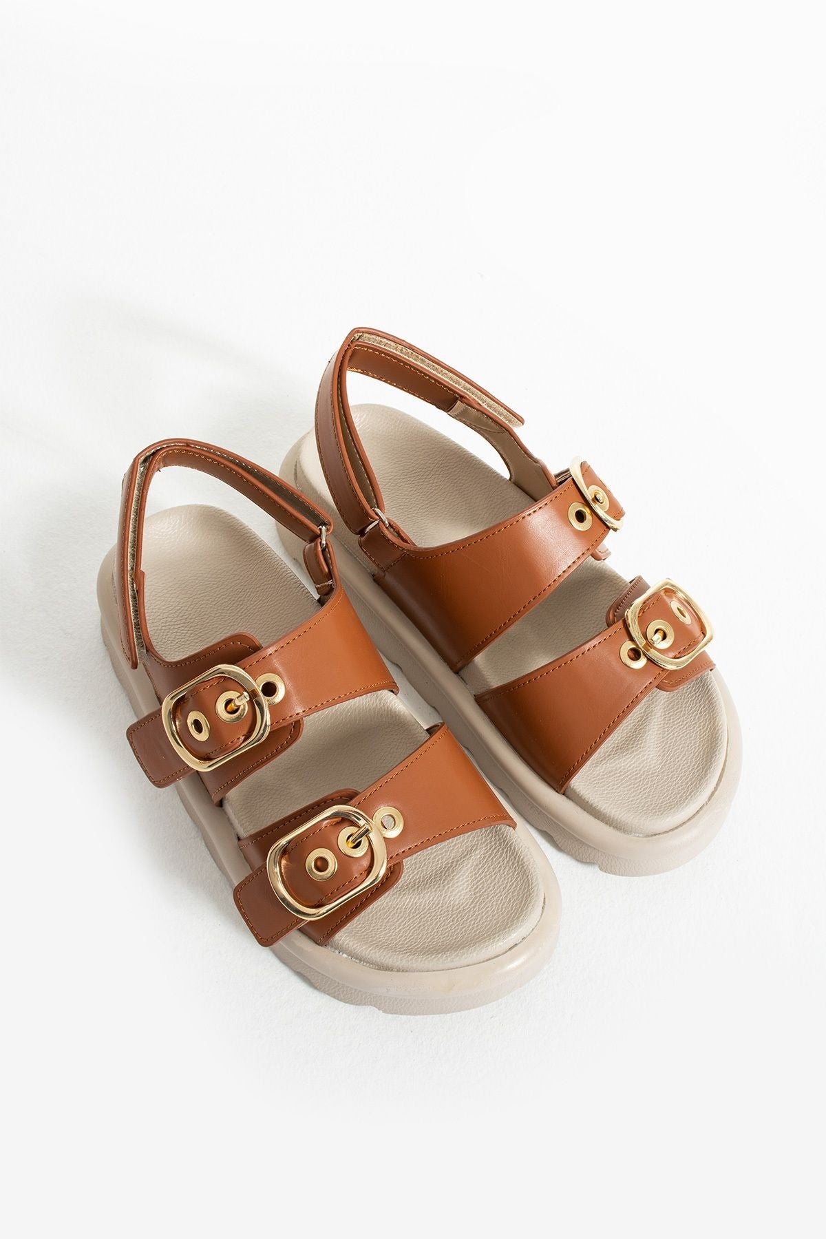 Camelia Çift Toka Detaylı Kadın Sandalet