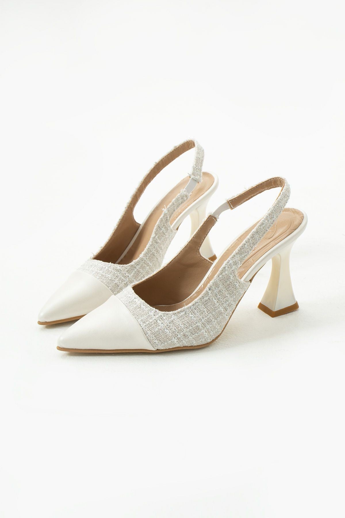 Magnolia Kadın Bej Topuklu Ayakkabı