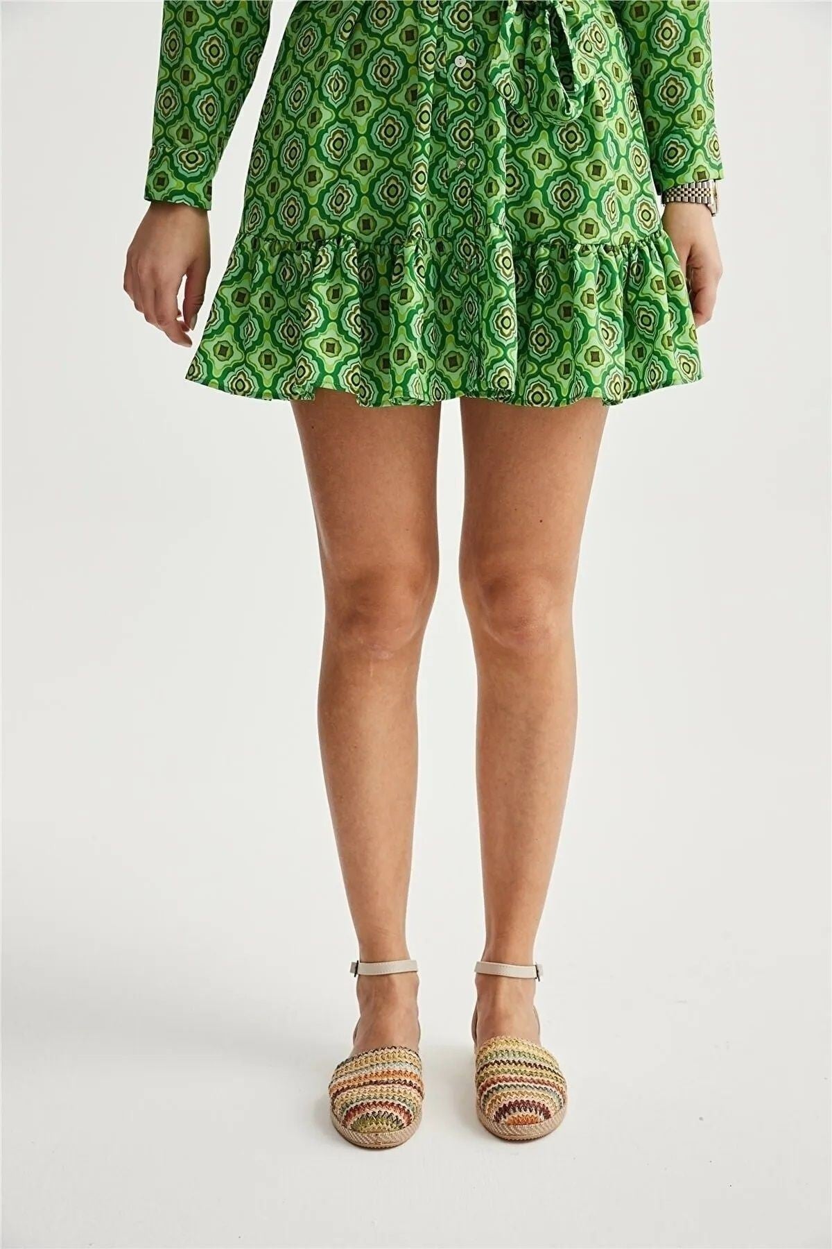 Buster Kadın Babet Hasır Renkli