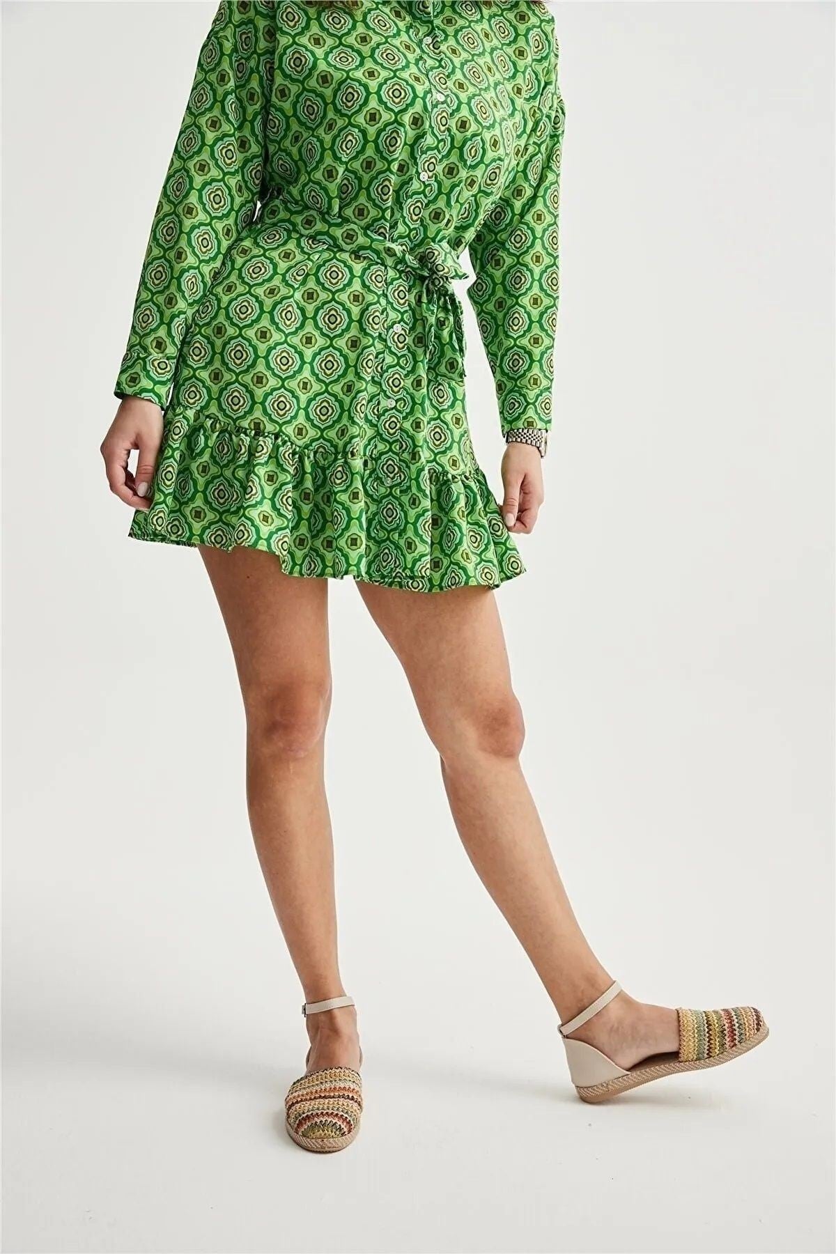 Buster Kadın Babet Hasır Renkli