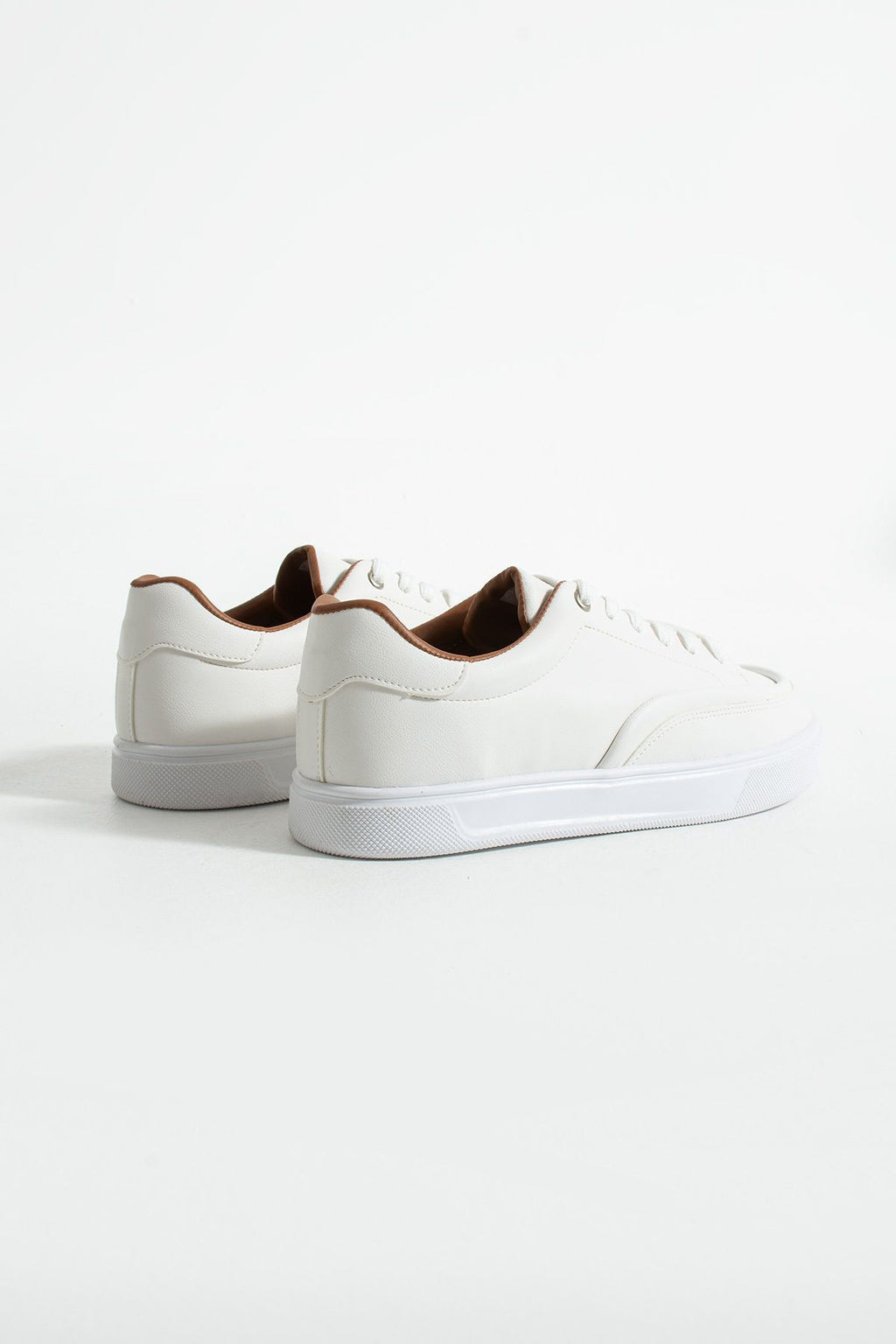Grant Erkek Beyaz Kalın Taban Sneaker – Günlük ve Şık